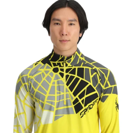 Spyder Bandit Half Zip Fleece Sweatshirt Acid Yellow (3)