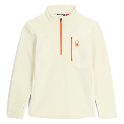 Spyder Bandit Half Zip Fleece Sweatshirt Vanilla Latte (4)