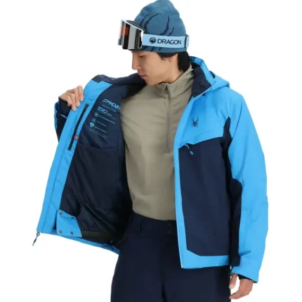 Spyder Copper Insulated Coat Aether Blue (5)