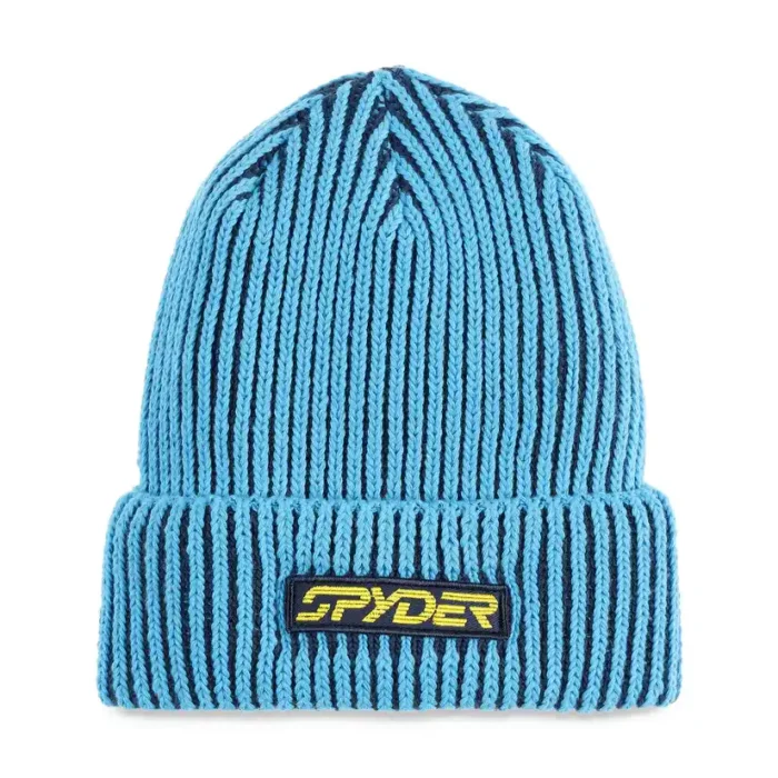 Spyder Mens Groomers Beanie Aether Blue (3)