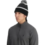 Spyder Mens Icebox Pom Beanie Black (3)