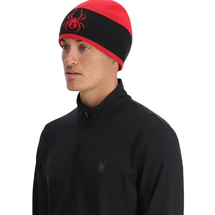 Spyder Mens Shelby Beanie Spyder Red (1)