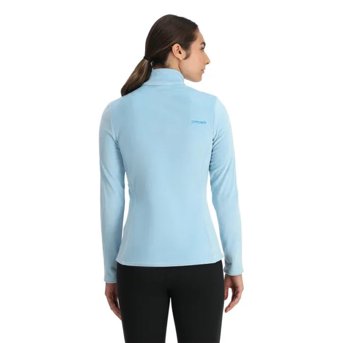 Spyder Shimmer Bug Half Zip Sweatshirt Blue Drift (1)