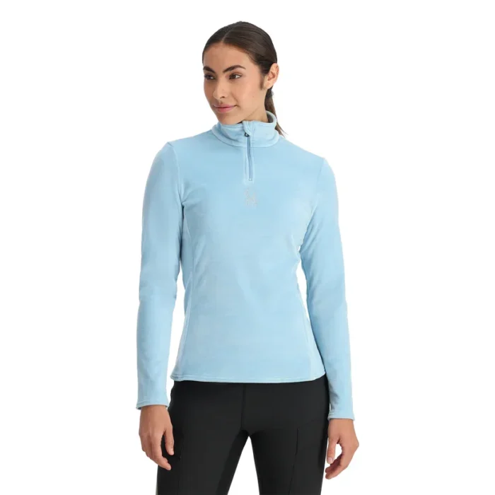 Spyder Shimmer Bug Half Zip Sweatshirt Blue Drift (2)