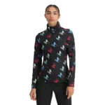 Spyder Vivid Half Zip Sweatshirt Black (2)