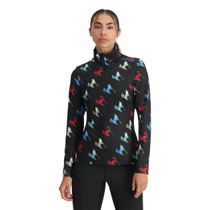 Spyder Vivid Half Zip Sweatshirt Black (2)