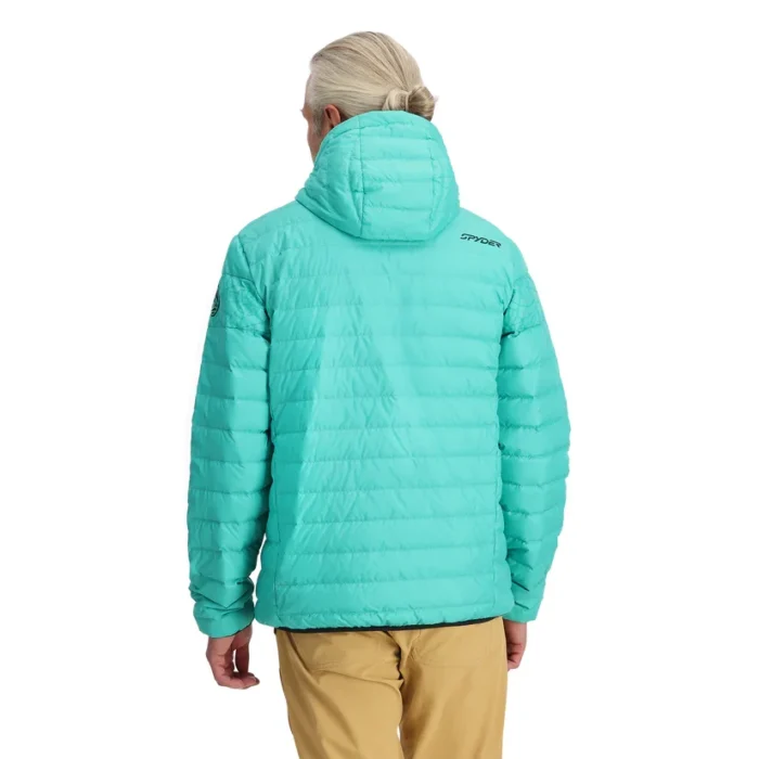 Spyder Zenith Hooded Coat Teal Green (3)